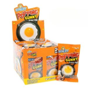 Ricky Joy Popping Candy Gummy Fried Egg 24ct